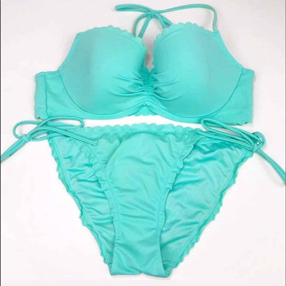 VS mint green bikini 34B